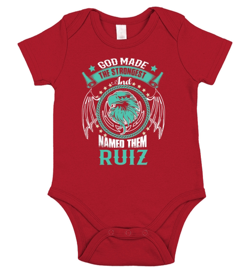 RUIZ shirt, RUIZ Family Name, RUIZ Funny Name Gifts T Shirt Short Sleeve Baby One-Piece