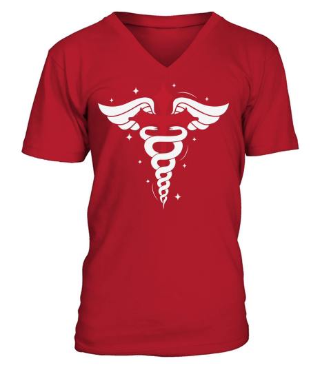Health care stethoscope heart nurse V-Neck T-shirt