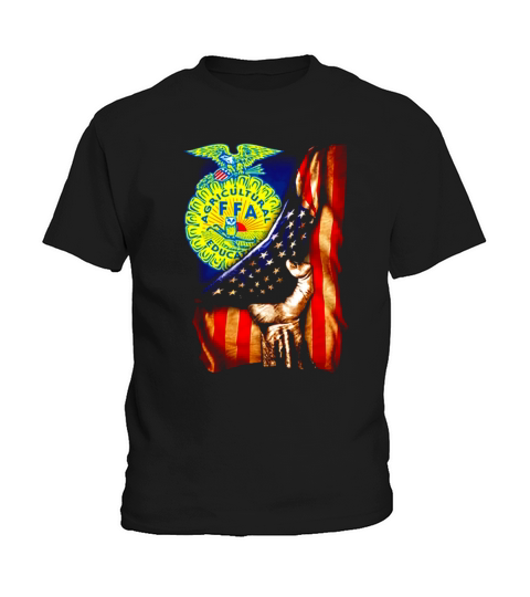 FFA Emblem inside American flag Kids T-Shirt