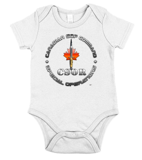 Canadian Special Operations Regiment (CSOR) Short Sleeve Baby One-Piece