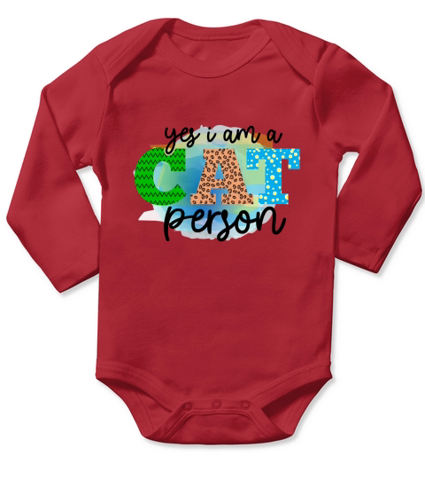 Yes I am a cat person Long Sleeve Baby One-Piece