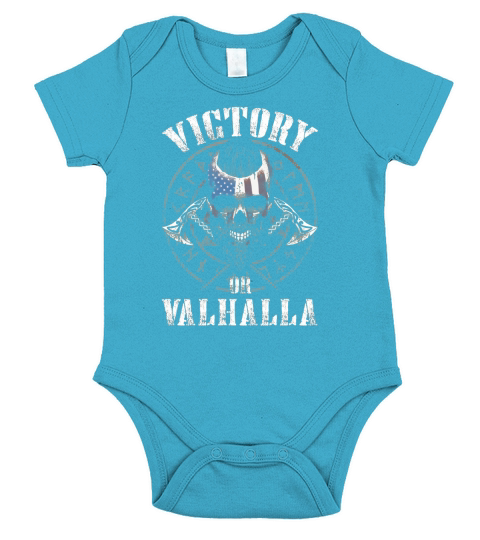 Victory or Valhalla america shirt Short Sleeve Baby One-Piece