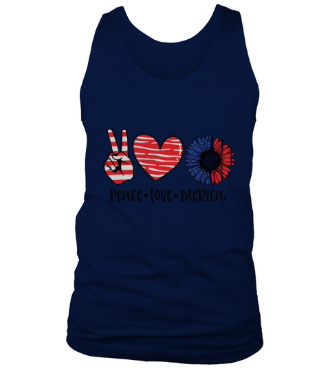 Peace Love merica Tank Top Unisex
