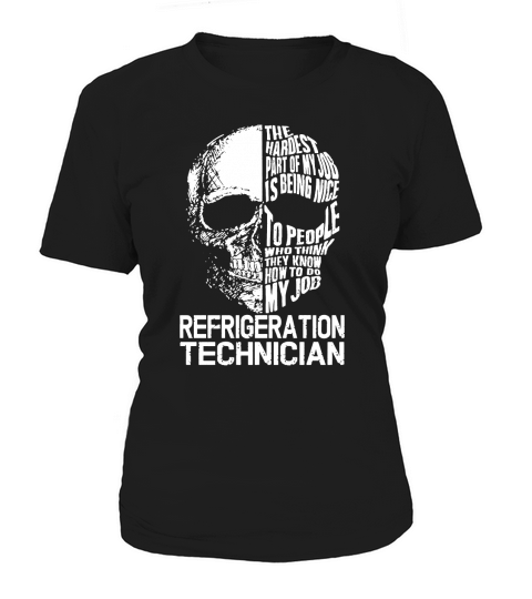 REFRIGERATION TECHNICIAN Skull Job Women's T-Shirt