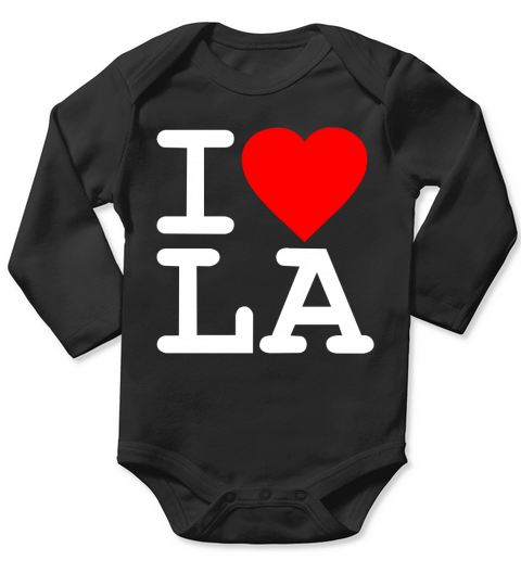 I Love LA Los Angeles T-Shirt Long Sleeve Baby One-Piece