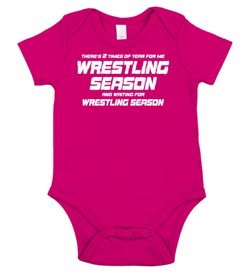 Funny Wrestling Season Short Sleeve Baby One-Piece