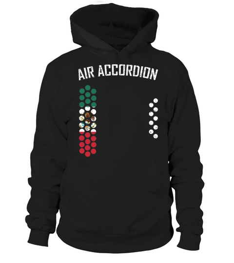 AIR ACCORDION T SHIRT - THE FLAG OF MEXICO Hoodie Unisex