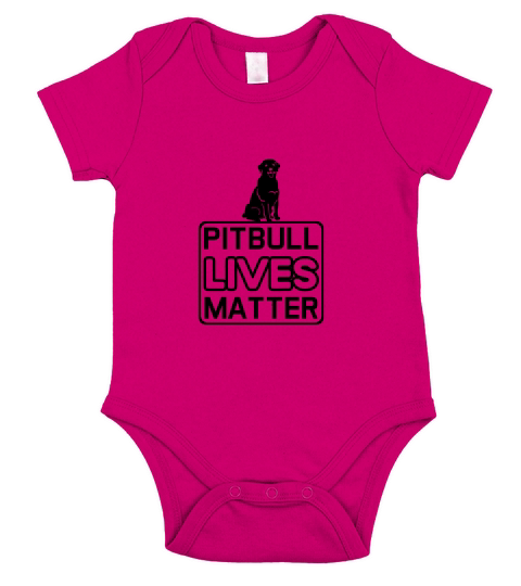 Dog Quotes Pitbull lives matter Short Sleeve Baby One-Piece