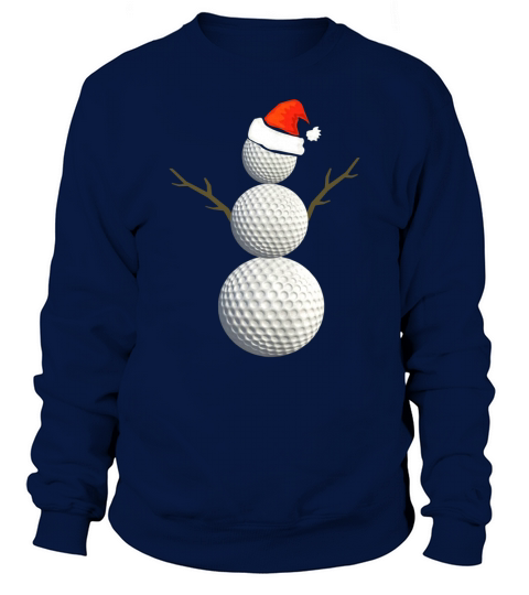 Funny Christmas Golf Snowman Sweatshirt Unisex