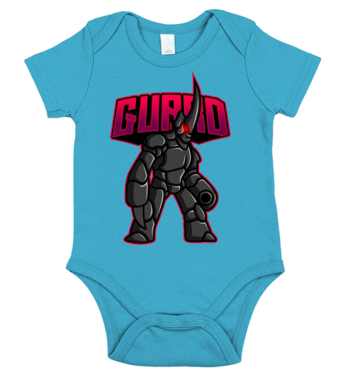 guard mascot esport logo 2 Short Sleeve Baby One-Piece