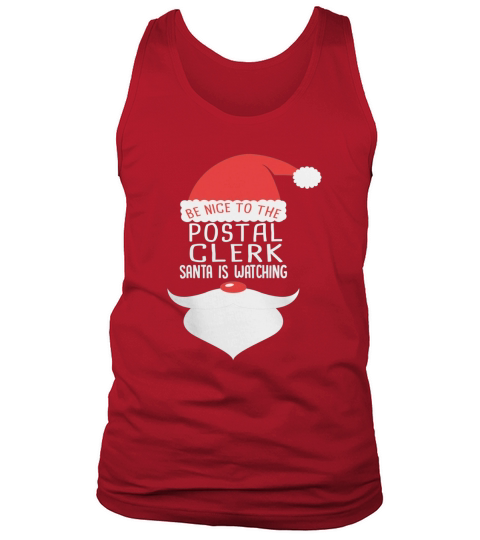 POSTAL CLERK Santa Watching Tank Top Unisex