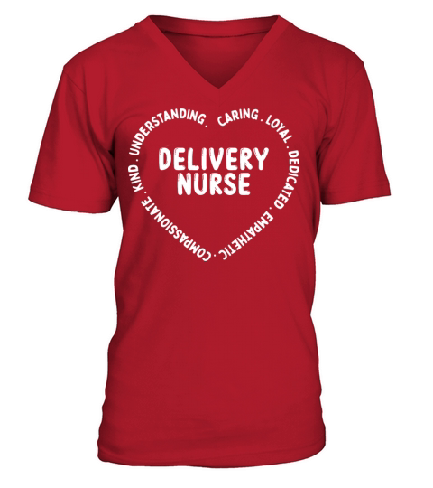Labor Nurse Badge Reel Delivery Nursing Accessoire V-Neck T-shirt