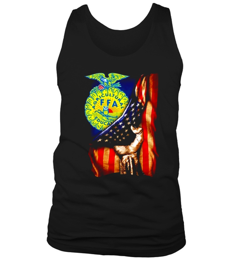 FFA Emblem inside American flag Tank Top Unisex