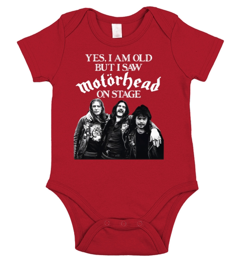 Yes I am old but I saw Motorhead on stage shirt Short Sleeve Baby One-Piece