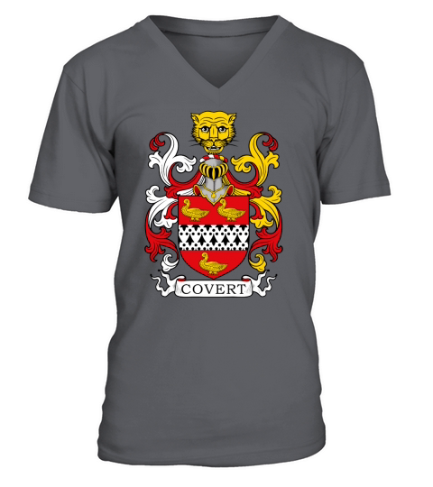 Covert Family Crest British Family Crests II V-Neck T-shirt