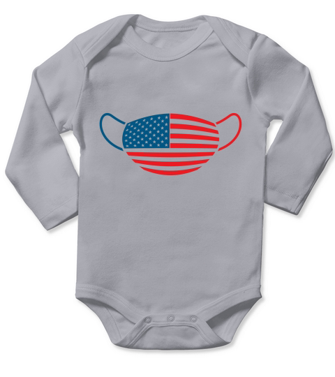 American flag(19) Long Sleeve Baby One-Piece