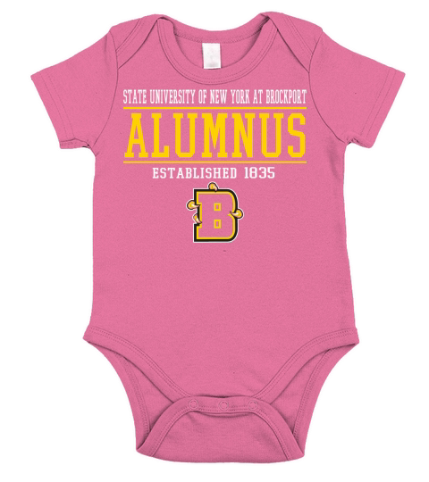 STATE UNIVERSITY  OF NEW YORK AT Brockport Alumnus Short Sleeve Baby One-Piece