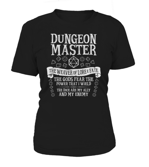 Dungeon Master, The Weaver of Lore & Fate - Dungeons & Dragons (White Text) - Mug Women's T-Shirt