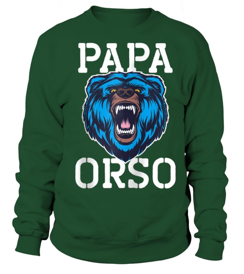 Italian Papa Bear   Father of Bears   Papa Orso Zip Sweatshirt Unisex