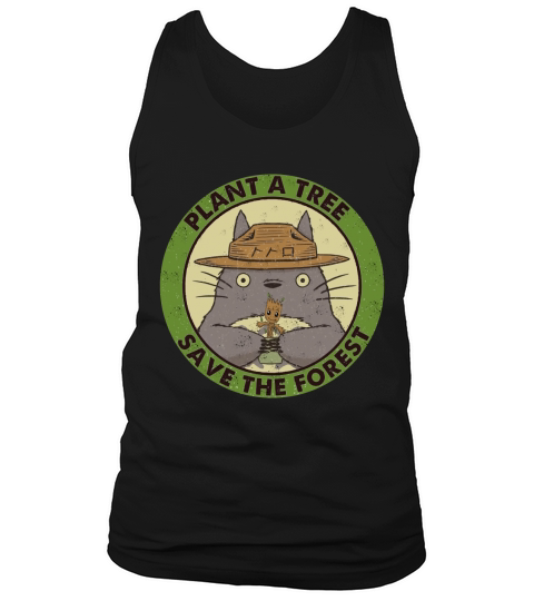 Totoro Plant A tree Save The Forest Tank Top Unisex