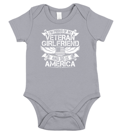 Veteran Boyfriend Support Proud Girlfriend Gift Short Sleeve Baby One-Piece