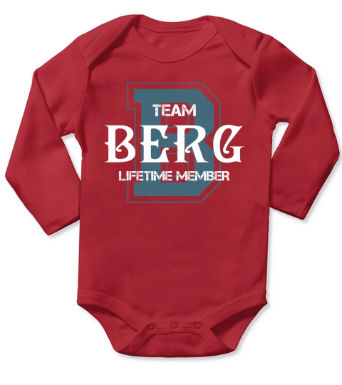 BERG Shirts - Team BERG Lifetime Member Name Shirts Long Sleeve Baby One-Piece