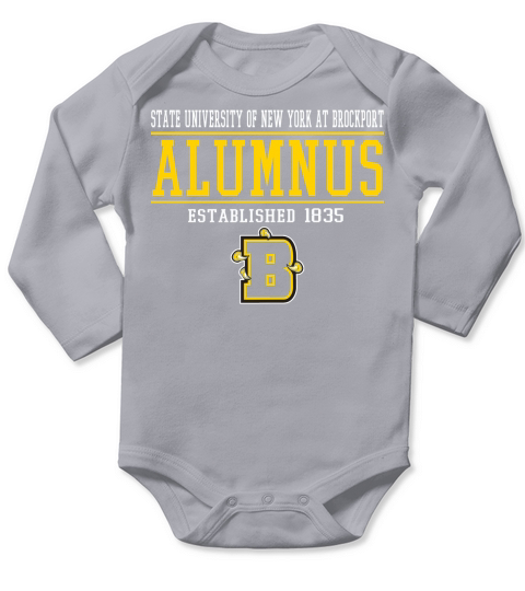 STATE UNIVERSITY  OF NEW YORK AT Brockport Alumnus Long Sleeve Baby One-Piece