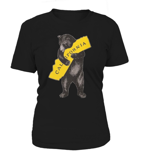 VINTAGE CALIFORNIA BEAR HUG ILLUSTRATION Women's T-Shirt