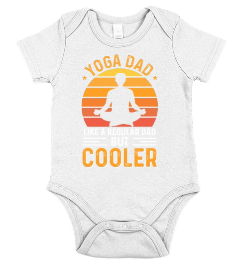 Yoga Dad Like A Regular Dad But Cooler Short Sleeve Baby One-Piece