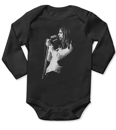Retro Graphic Ozzy 70 Art Long Sleeve Baby One-Piece