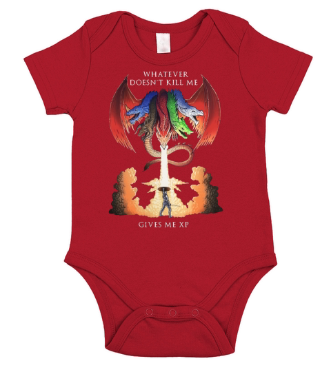 Dungeons and Dragons Tiamat whatever doesn’t kill me gives me xp Short Sleeve Baby One-Piece