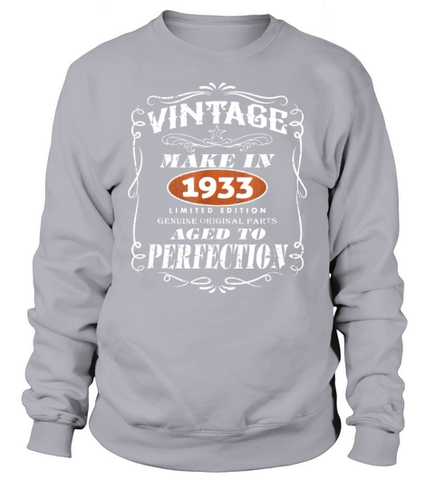 Classic Vintage Made In 1933 Sweatshirt Unisex