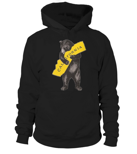 VINTAGE CALIFORNIA BEAR HUG ILLUSTRATION Hoodie Unisex