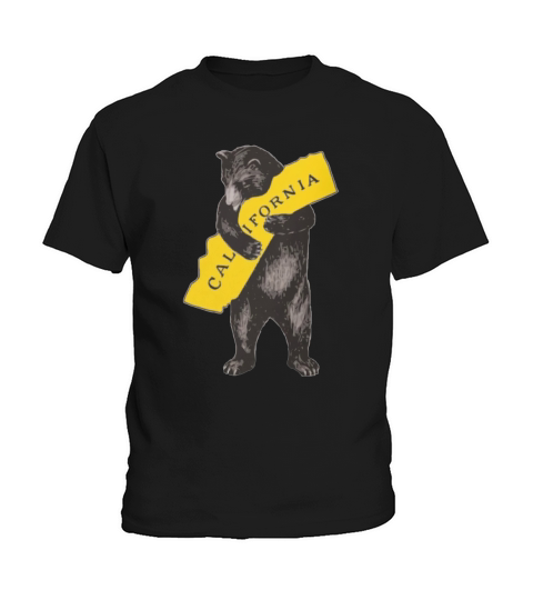 VINTAGE CALIFORNIA BEAR HUG ILLUSTRATION Kids T-Shirt
