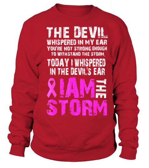 I am the storm Breast cancer awareness T Shirt Sweatshirt Unisex