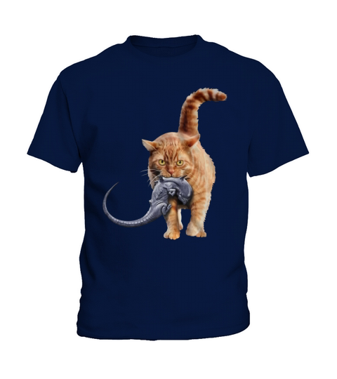 Cat Eat Alien Kids T-Shirt
