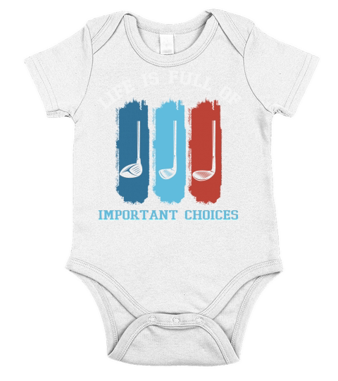 Golf Life is Full Of Important Short Sleeve Baby One-Piece