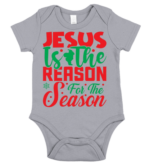 Jesus is the reason for the season Short Sleeve Baby One-Piece