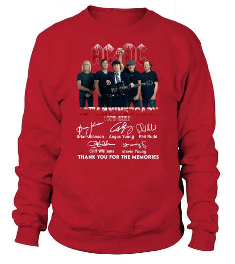 Ac Dc 48th anniversary 1973 2020 thank you for the memories Sweatshirt Unisex