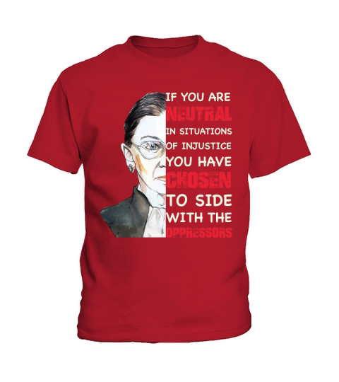 Ruth Bader Ginsburg Notorious RBG Quote Feminist shirt Kids T-Shirt