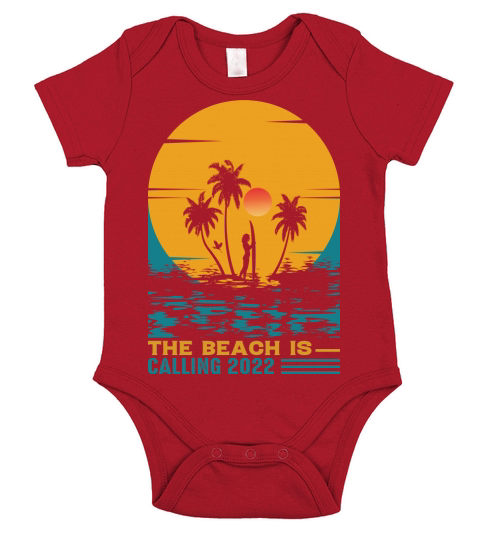 The beach is calling 2022 Short Sleeve Baby One-Piece