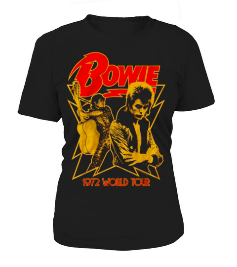 1972 World Tour David Bowie Women's T-Shirt