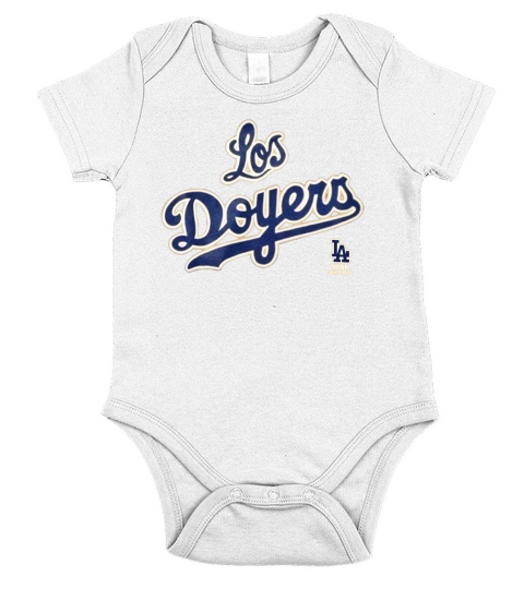Los Doyers Hoodie Short Sleeve Baby One-Piece