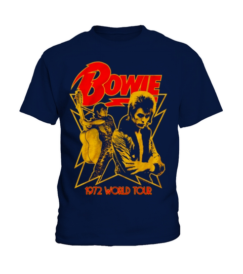1972 World Tour David Bowie Kids T-Shirt