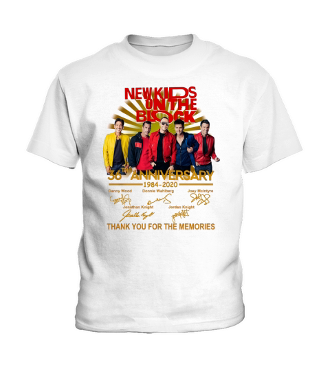 New Kids on the Block 36th anniversary 1984 2020 all signature shirt Kids T-Shirt