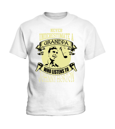 Never Underestimate A Grandpa Who Listens To Johnny Horton Kids T-Shirt