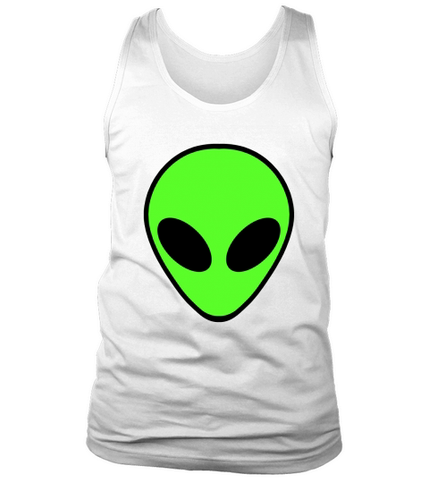 Alien Head Pocket Patch T-Shirt for Men and Women Tank Top Unisex