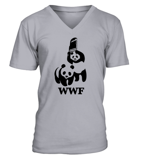WWF  Cute Animal Save Extinct Animals V-Neck T-shirt
