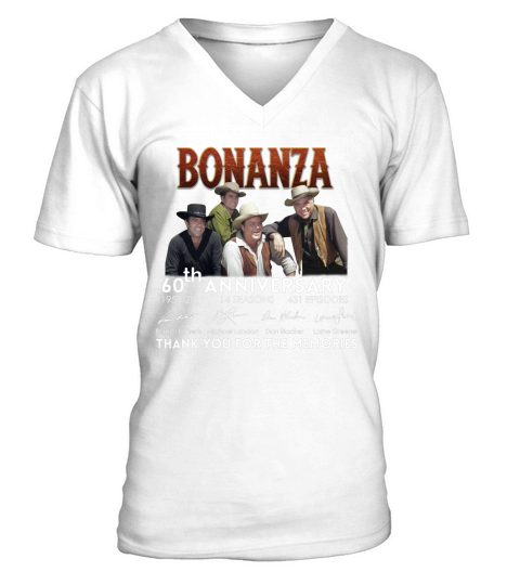 Bonanza 60th anniversary thank you for the memories shirt V-Neck T-shirt