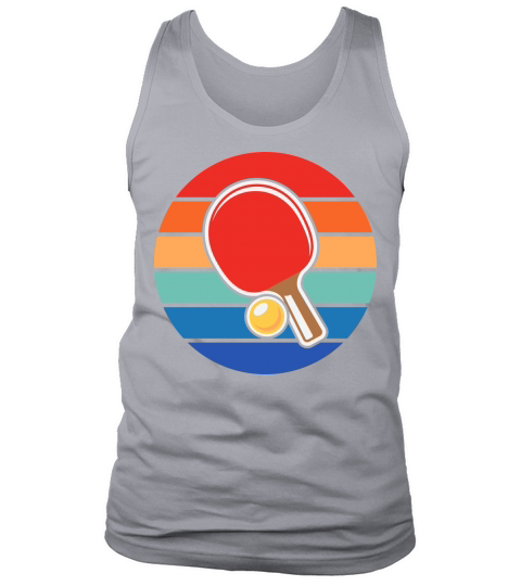 Retro Table Tennis Paddle Tank Top Unisex